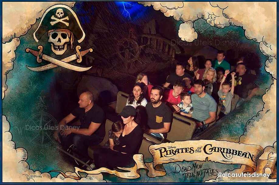 Como é a área Adventureland do parque Magic Kingdom Piratas do Caribe Memory Maker