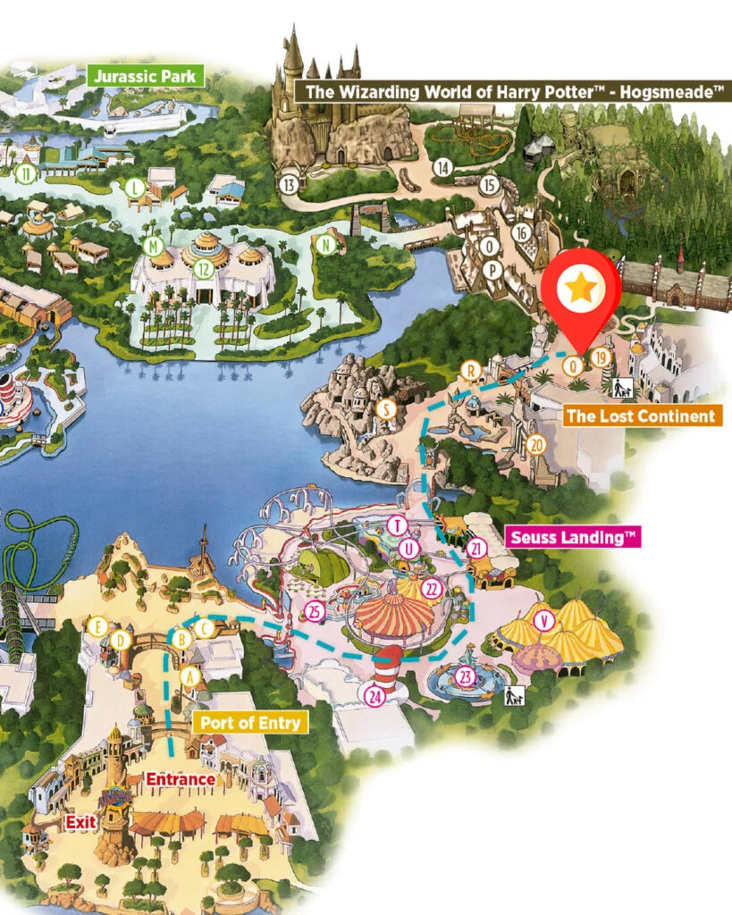 A atração da The Lost Continent no Islands of Adventure – Orlando do dia