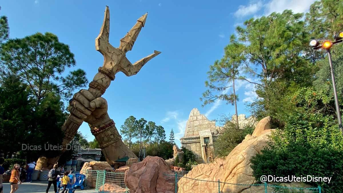 A atração da The Lost Continent no Islands of Adventure – Orlando do dia