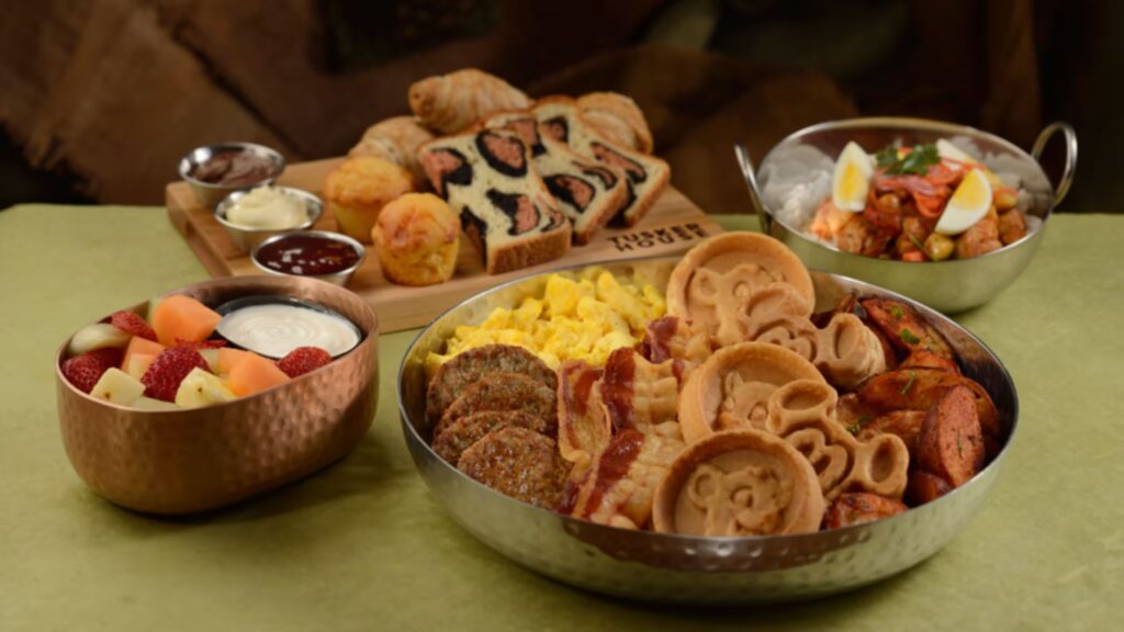 guia refeição personagens Disney tusker house animal kingdom comida café da manhã personagens